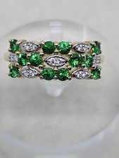 9kt Gold Tsavorite Garnet &
