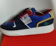 Lacoste Mens Trainers Size 10 L001 Colour Contrast Designer Sneakers Shoes 