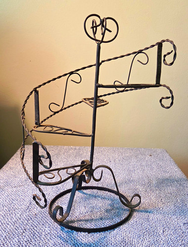 Vintage wrought iron spiral - vintage,