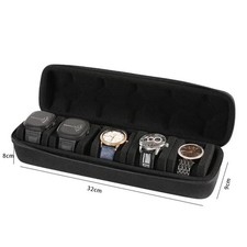 Watch Travel Case EVA Hard Shell for Men Women Watch Display Roll Organizer for