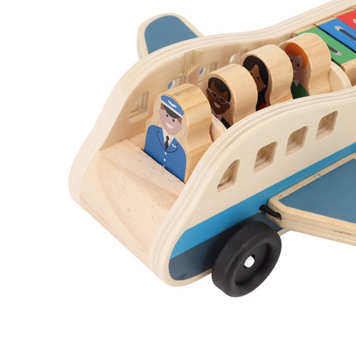 Wooden plane toys person - toys,