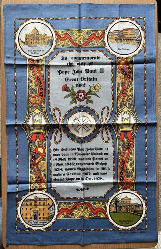 Vintage 1982 vista tea towel - vista,