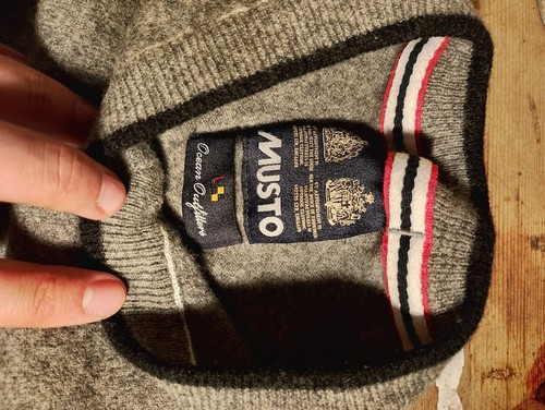 Musto wool jumper size - s, grey