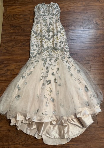 Jovani blush mermaid dress - mermaid,