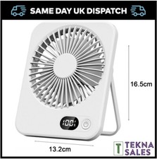 Rechargeable USB Desk Fan