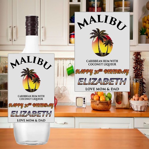Personalised malibu coconut - personalised,