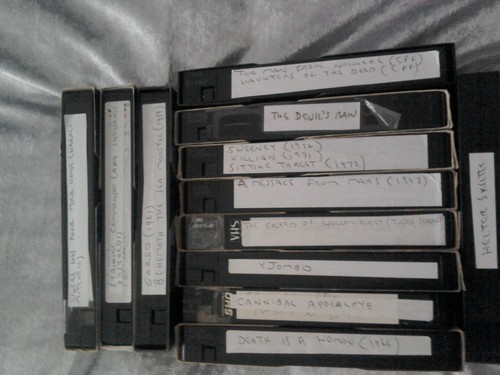 Used video tapes various - tapes,