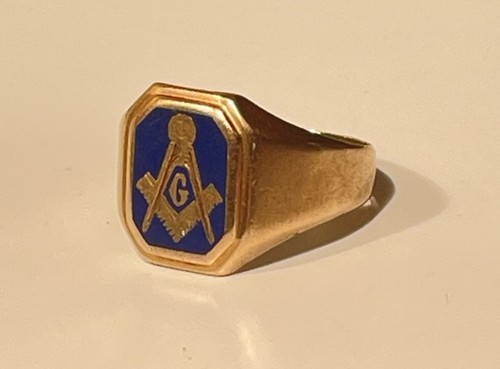 Vintage masonic ring solid - vintage,