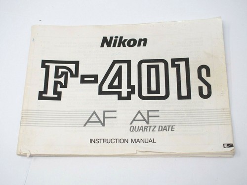 Nikon f401s instruction - f401s, manual