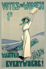 VW02 VOTES FOR WOMEN WAR A4 POSTER PRINT
