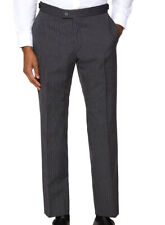 Mens Grey Pinstripe Trousers