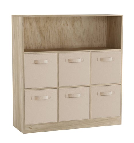 Wide cube bookcase wooden - wide, 7