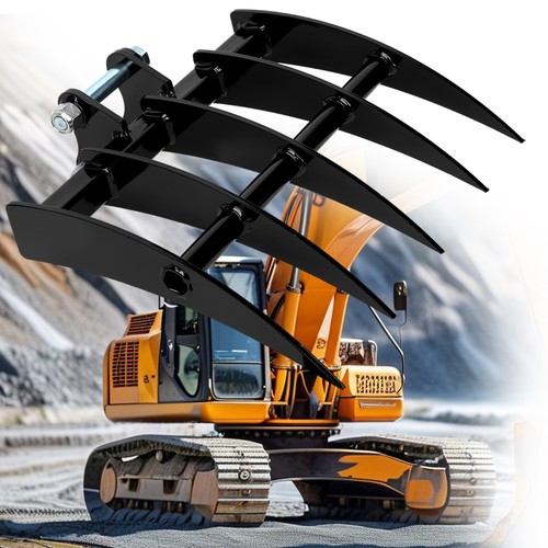 Mini digger rake 490mm - 490mm, 25mm