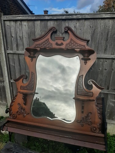 Antique magonagy overmantle - antique,