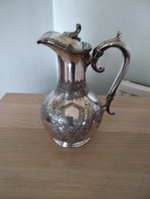 Victorian Era Silver Plated Water Or Claret Jug