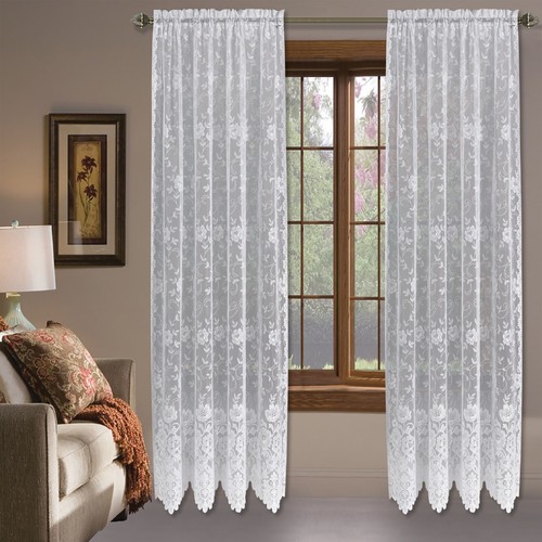 Shabby chic floral lace window - chic,