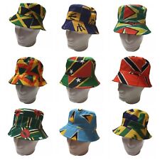 Caribbean World Cup Sport Country Flags Bucket Summer Carnival Festival Sun Hats