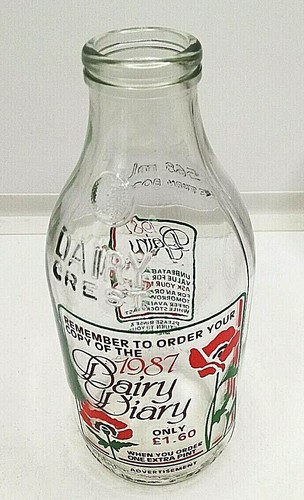 Vintage milk bottle dairy - vintage,