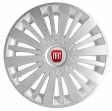 4x15" Wheel trims fit Punto Stilo Doblo Panda Multipla silver