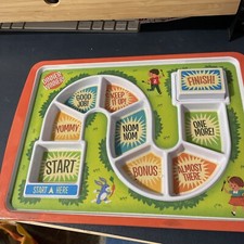 Fred & Friends Race Dinner Winner Kids Tray Divided Plate Fussy Eater Reward VGC