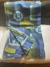 1960's Barkcloth Curtain Mid