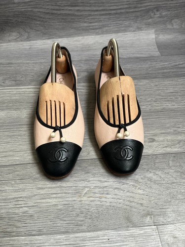 Chanel ballerina pearl ballets