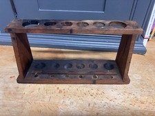 Vintage Wooden Test Tube Rack