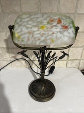Dragon Fly Bankers Lamp White