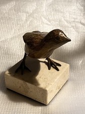 Robert Refvem Bronze Quail Chick Sculpture