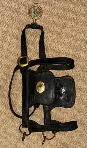 Vintage black english leather - black,