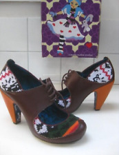 Irregular Choice Shoes 7 41 Daisy Girl Petunia Pie Leather Knit Alice Wonderland