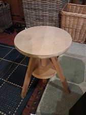Solid Beech Adjustable Artist/Potters Stool - Retro