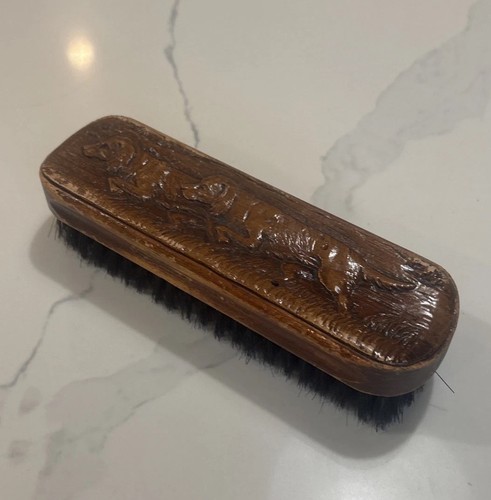 Vintage wooden clothes brush - vintage,