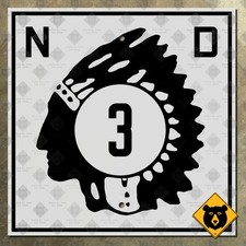 North Dakota Highway 3 road