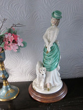 VINTAGE BELCARI-CAPODIMONTE HAND PAINTED FIGURINE - SIGNED- EXCELLENT - RARE