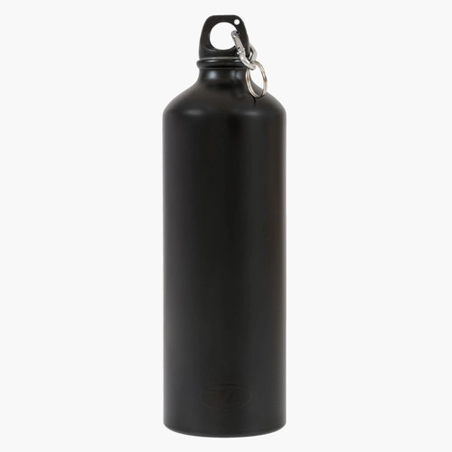 Aluminium litre water bottle - aluminium,