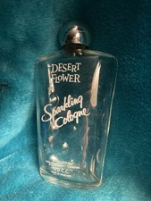 Vintage Shulton Desert Flower Cologne Bottle Empty - With Lid