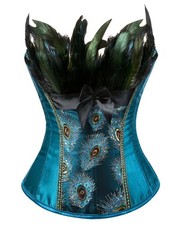 Womens Sexy Turquoise Peacock