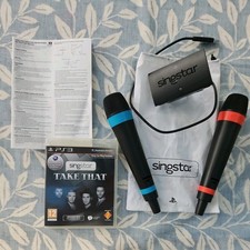 PS3 Singstar Bundle with wireless 2x Microphones and Take That Singstar Game