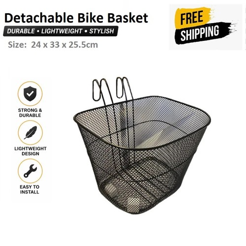 Detachable front bike basket - front,