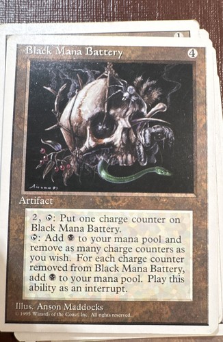 Mtg black mana battery - black,