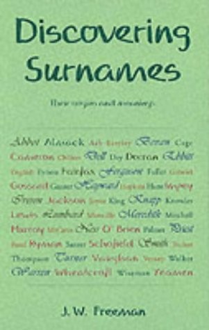 Discovering surnames their - discovering,