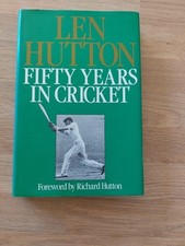 Signed Len Hutton Cricket