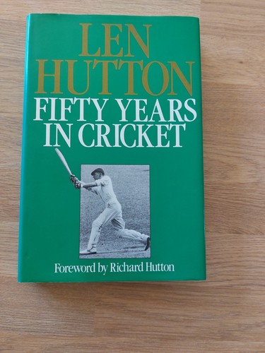 Signed len hutton cricket - hutton,
