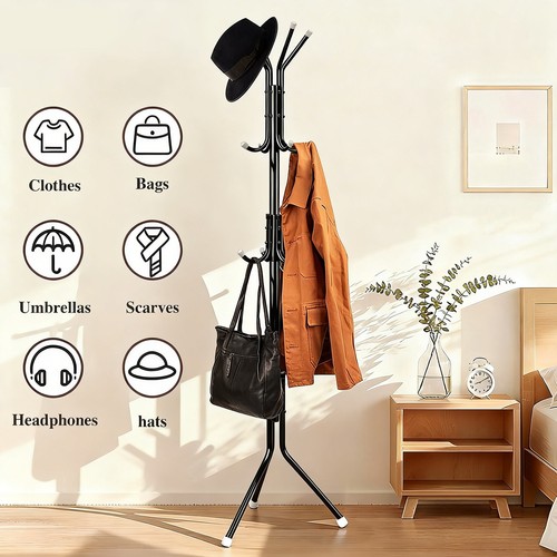 Black coat stand - coat,