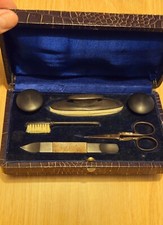 Art Deco Manicure Box-Antique Collector's Name