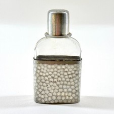 VINTAGE HAMMERED PEWTER GLASS