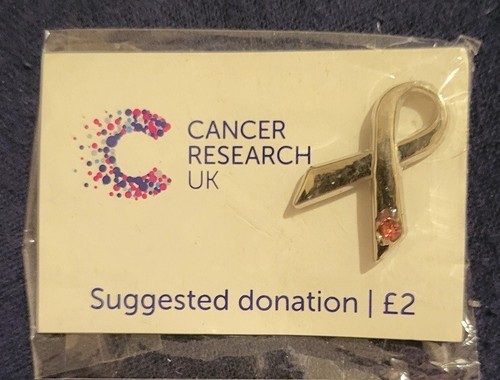 Charity pin badge cancer