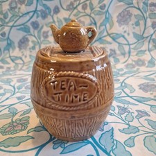 Vintage Rustic Tea Time Barrel