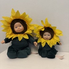 Vintage Anne Geddes  9" 6” Sunflower doll 1997 1999 Dolls  